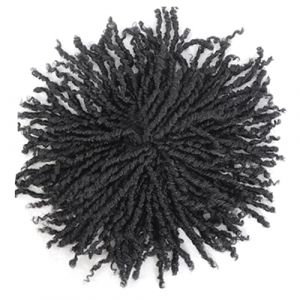 Coiled Mesh Dreadlock Cheveux tress&eacute;s avec base en maille respirante Fibres synth&eacute;tiques pour coiffures africaines Toupee 100 g Culture noire Accessoires de cheveux inspir&eacute;s (LINLINOK, neuf)