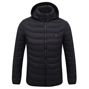 Susenstone Veste Chauffante USB Hommes Femmes Doudoune Manteau Chauffant &Eacute;lectrique Hiver Chaud Lavable avec 3 Niveaux de Chauffage et 21 Zones Chauffage pour Ski P&ecirc;che Randonn&eacute;e Plein Air Blouson (⭐⭐⭐⭐⭐Susenstone, neuf)