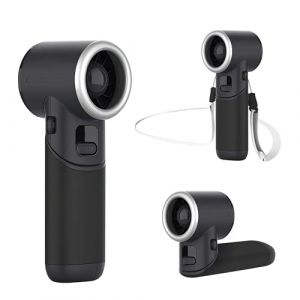 MERTTURM Ventilateur Portable et Manuel [11 h d'Autonomie], Ventilateur Turbo Pliable et Rechargeable avec 5 Vitesses, Affichage de l'État de Charge de la Batterie, Petit Ventilateur Personnel-Noir (MUYO DIRECT, neuf)