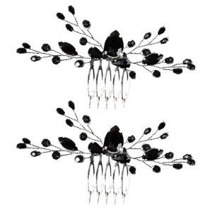 BESPORTBLE Lot de 2 tiares de mari&eacute;e - Accessoires de cheveux vintage - Peigne &agrave; cheveux de mariage - Accessoires de cheveux - Peigne &agrave; cheveux de mariage - Accessoires de cheveux - Peigne &agrave; cheveux (Breeze & Leaves, neuf)