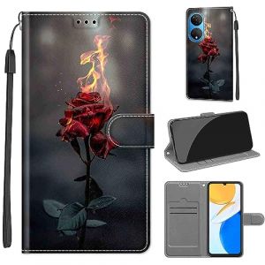 SIENIANLINE Coque pour Honor X7, Coque Honor Play 30 Plus,Etui Protection Housse Premium en Cuir de Portefeuille en Cuir Fermeture Magn&eacute;tique Flip Case pour Honor X7 / Honor Play 30 Plus (DIKAS, neuf)