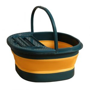 Sionhiuo Bassin De Trempage Des Pieds | Seau Pliable Anti-D&eacute;rapant,R&eacute;cipient Pour Le Trempage Des Pieds,Pour Hommes Femmes Personnes &Acirc;g&eacute;es Voyage Camping Centre Spa H&ocirc;tel Dortoir Salle De (keqiux, neuf)