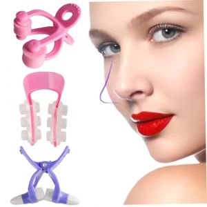Clips de shaper de nez 3 pcs, nez en plastique plus mince, pont pont réutilisable clips levage pincher pour les femmes (shiexoebufayin, neuf)