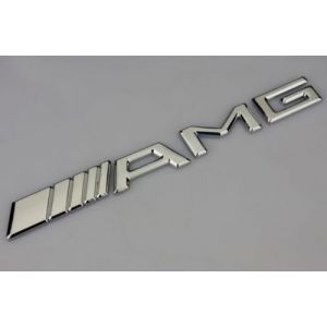 AMG Mercedes-Benz Badge autocollant pour garde-boue Chromé (✈ Espectronix®-Original parts♻, neuf)