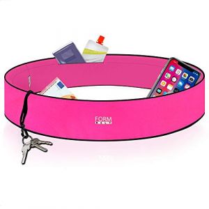 Formbelt® Sac Banane-Ceinture Running pour Ranger Le Smartphone, Les clefs et la Gourde - Sport, Course à Pied, Yoga, Fitness, Velo (Rose, XL) (Variosports, neuf)
