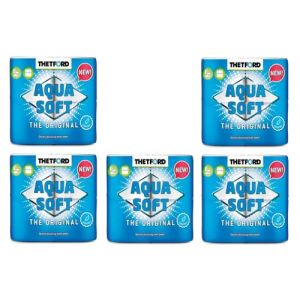 LOT 5X AQUA SOFT PAPIER TOILETTE THETFORD CARAVANE WC CHIMIQUE ENTRETIEN (altigasi2016, neuf)