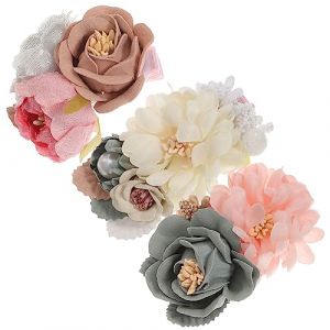 Toddmomy Lot de 3 Barrettes &agrave; Fleurs pour Tout-petits et Filles, Pinces &agrave; Cheveux D&eacute;coratives Roses Perles, Accessoires Capillaires Doux en Plastique, pour C&eacute;r&eacute;monie et Pr&eacute;sent (Yvonne Quinton, neuf)