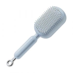Tanakeji Peigne Massant Pour Cuir Chevelu,Syst&egrave;me R&eacute;tractable Avec Coussin D'Air Nettoyage Facile | Brosse D&eacute;m&ecirc;lage Soin Massant Cuir Chevelu | Pour Cheveux Boucl&eacute;s Raides Secs Mouill&eacute;s Adultes Maison (liuxudonG, neuf)