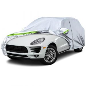 JUDANNA Porsche Macan 2014-2024 Housse de protection imperméable, protection UV, extérieur, été, pluie, soleil, poussière - argent (Amomusm, neuf)