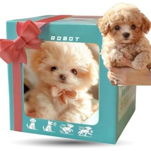 Générique Chien Robot,Chien Interactif,Chien Qui Marche Et Aboie,Animal De Compagnie Interactif Intelligent Qui Marche, Aboie Et Remue L'ia for Adultes, Cadeau (A2) (meshowp, neuf)