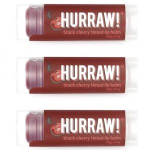 HURRAW! Baume &agrave; L&egrave;vre Bio Black Cherry Tinted Lip Balm - Hurraw Balm - 4.8 gr (3) (Pivot Beauty, neuf)