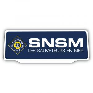 SIGNAL SAFETY Clip Plaque Pare-Soleil SNSM Sauveteurs en Mer Rétro-Réfléchissant (Digital Sticker, neuf)