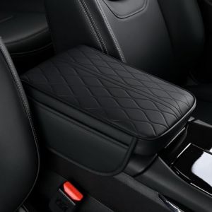 VUXEEKDR Coussin Accoudoir Voiture, pour Audi Q3 Q5 SQ5 Q7 Q8 Antid&eacute;rapante Anti-Rayures Voiture Housse Console Centrale, Accoudoir Coussin Protection,C (SDGJ-CAR, neuf)
