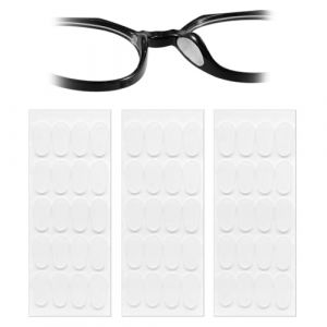 Nevoluxer 30 paire de plaquettes nasales en silicone pour lunettes, plaquette de nez autocollante en silicone pour lunettes,Coussinet lunettes nezpour lunettes de soleil et lunettes de lecture (Nuorexi, neuf)