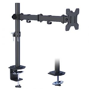 BONTEC Support Ecran PC Support Moniteur Ordinateur Ecran LCD LED de 13-32 Pouces, Seul Arm, Bras Ecran PC avec Capacité de Charge 8 kg, Réglable en Hauteur Inclinable et Pivotant, VESA 75/100 (bracketsales123, neuf)