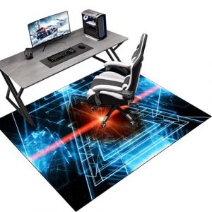 Tapis protège Sol, Gaming Tapis de Chaise pour Les Chaises de Jeu ou de Bureau, 160 x 200 cm Tapis antidérapant sous Chaise de Bureau, Protège Les Sols, Planchers, Parquets, pour Gaming et Le Travail (Tkuhknag, neuf)