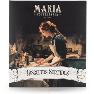 Maria Confeitaria Assortiment de biscuits 400 g &ndash; S&eacute;lection de biscuits traditionnels portugais &ndash; Biscuits artisanaux croustillants cuits au four au Portugal (Pure Brands Portugal, neuf)