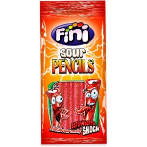 Sour Pencils - Ultra acidulé - FINI - 80 Grammes - Halal -Sans gluten - Sans matières grasses - Bonbon - 146 (✅Abrakado✅, neuf)