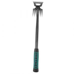 VICASKY Outil de D&eacute;sherbage Acier Robuste avec Fourche Manche Ergonomique Antid&eacute;rapant R&acirc;teau &agrave; D&eacute;sherber pour Jardinage et &Eacute;limination des Mauvaises (Micanties, neuf)