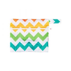 Mademoiselle Culotte - Pochette Imperm&eacute;able pour Culotte Menstruelle - Anti Fuite et Anti Odeur - Lot de 5 Pi&egrave;ces - Motif Zig-zag (Mademoiselle Culotte, neuf)