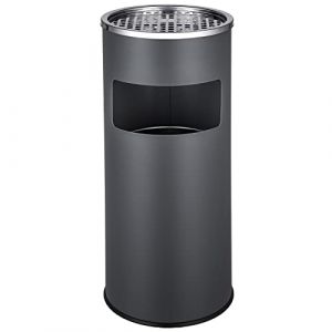 TecTake Cendrier sur pied extérieur avec poubelle + seau intérieur 30l - diverses couleurs au choix - (anthracite | no. 402283) (Made4Home SAS, neuf)