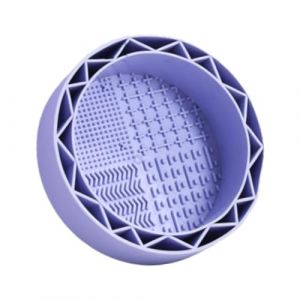 Sharplace Tampon nettoyant pour pinceaux de maquillage, outil de nettoyage portable, organisateur de pinceaux à séchage rapide, bol porte-brosse pour Eyeliner, VIOLET (RT Technology, neuf)