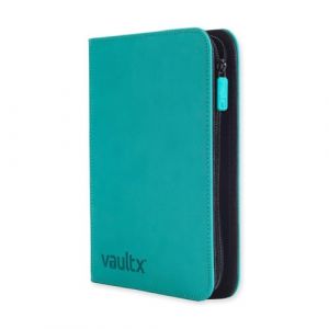 Vault X Classeur &agrave; fermeture &eacute;clair &agrave; 4 poches, 160 cartes, album Exo-Tec de qualit&eacute; sup&eacute;rieure, 20 pages &agrave; chargement lat&eacute;ral, pour jeux de cartes &agrave; collectionner, sports, JCC (bleu sarcelle) (Vault X, neuf)