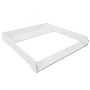 Puckdaddy - Plan à langer Anton compatible avec la commode IKEA Malm et similaires - Plan pour table à langer de 80x76x10 cm en bois blanc avec matériel de montage pour la fixation murale (Puckdaddy, neuf)