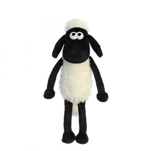 Shaun the Sheep 61173 8-inch Plush Cuddly Toy, Black and White, 8in, Suitable for Adults and Kids (RAREWAVES-FR, neuf)