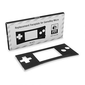 Façade - coque de remplacement noire pour console portable Nintendo Game Boy Micro (em-store, neuf)