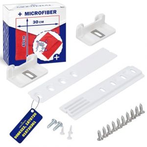 2 Kit Guide Porte Coulissante pour Frigo Encastrable et Congelateur 9086322 pour Liebherr 187820 pour Miele 015730361 pour Smeg - Kit Comprend un Chiffon Microfibre - Garantie de 10 Ans - MONTERAL (MONTERAL, neuf)