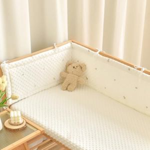 Aocase Tour De Lit BéBé,Tour De Lit Respirant,Tours De Lit pour Tout-Petits,Tour De Lit Respirant Anti-Flux d'air,Tour De Lit BéBé Fille,Lavable Tour De Lit BéBé,Entourage De Lit Pliable,G09,120×28cm (LIUHONGLIANG, neuf)