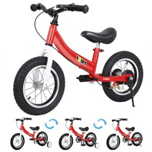 YBIKE 2 in 1 Draisienne, Fonction Double Usage Velo Enfant, Convient Aux Enfants De 1 à 7 Ans, 12,14,16 Pouces avec Frein, Pédale, Théorie De L'entraînement (SONGPEILONG, neuf)