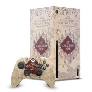 Head Case Designs Sous Licence Officielle Harry Potter La Carte Du Maraudeur Graphiques Enveloppement De Console De Jeu Et Skins Pour Manette De Jeu Ensemble compatible avec Xbox Series X (eCell, neuf)