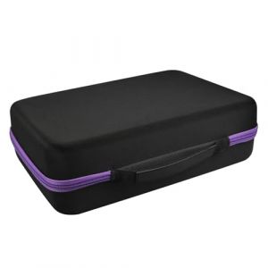Bo&icirc;te de voyage for huiles essentielles dures, 70 bouteilles, pochette, &eacute;tuis de transport portables, vernis &agrave; ongles, valise, sac de rangement Pour Fournitures D'ongles (fengqiuchailuo, neuf)