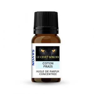 Le Chat Sorcier - Huile de Parfum pour Savon - Coton Frais (10ml) (Le Chat Sorcier, neuf)