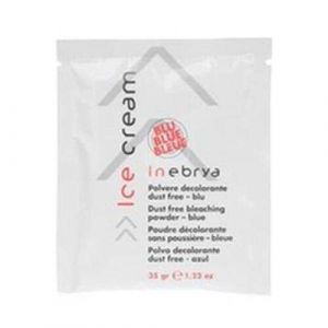 POUDRE DECOLORANT COMPATÉ PARFUUMÉE BLEACHING-BLUE INEBRYA SACHES 35 GR (Mon Deal Beauté, neuf)