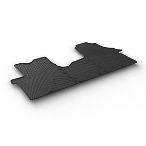 Gledring Set tapis de caoutchouc compatible avec Renault Traffic & Opel Vivaro 2014-2019 / Fiat Talento & Nissan NV300 2016- (TK profil 3-pièces + clips de montage) (Auto Hotarek, neuf)