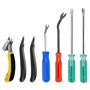 7 Pièces Rapid-Degrafeur, Ôte-agrafes, Arrache Agrafe Tapissier, Extracteur d'agrafes, Outil De Dégrafeur pour le Rembourrage/Bureau (AUMUA-FR, neuf)