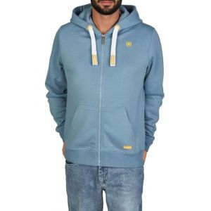riverso Sweat-shirt pour homme avec capuche et fermeture &eacute;clair, coupe r&eacute;guli&egrave;re RIVNoah Veste &agrave; capuche, sweat &agrave; capuche, pull &agrave; capuche brun, rouge, bleu, noir, vert, gris, beige, tailles S, M, L (Jeans-direct, neuf)