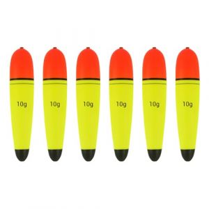MiOYOOW Flotteurs de P&ecirc;che EVA, 6 Pcs Slip Bobbers de P&ecirc;che, Catfish Bouchon P&ecirc;che, pour P&ecirc;che au Lancer Longue Distance Eau Sal&eacute;e et Douce 10g/15g/20g/30g/40g (Voda FR, neuf)