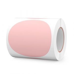 FINDAT &Eacute;tiquettes Autocollantes Rondes 100 mm Rose Rouleau Vinyle 300 Gommettes Imperm&eacute;able &Eacute;criture Marqueur pour D&eacute;m&eacute;nagement Bureau (ZHIYUU, neuf)