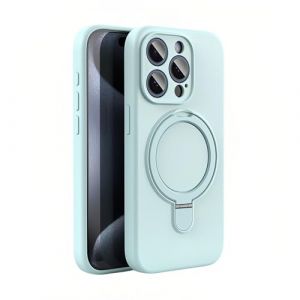 Rokmym Coque en Silicone Liquide Compatible avec iPhone 15 Plus avec Anneau de Support magn&eacute;tique &Eacute;tui Anti-Rayures avec Douce Microfiber pour iPhone 15 Plus 6,7 Pouces,Bleu Ciel (Rembcom, neuf)