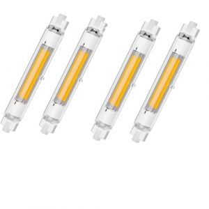 GFDYTG Ampoules LED R7S 118mm Dimmable | 30W 3000K Blanc Naturel &Eacute;quivalent &agrave; Ampoule Halog&egrave;ne 300W,Sans Scintillement,3000LM &Eacute;clairage &agrave; Faisceau 360&deg;,AC 220-240V,Lot de 4 (Aliulvtt, neuf)