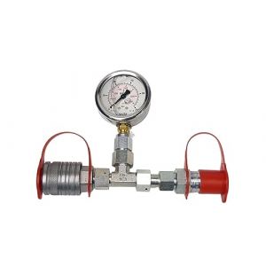 Hydraulique Teststecker Testeur 250 Bar avec fiche et Manche, Prise hydraulique testeur Manom&egrave;tre Testeur de pression (joma-tech, neuf)
