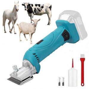 Tondeuse Cheval, Tondeuse Finition Professionnel Sans Fil pour Makita Batterie 6 Vitesses 35 Dents Tondeuse Animaux pour Poils de Vache Poils de Mouton Poils de Cheval (Sans Batterie) (ignoremexi, neuf)