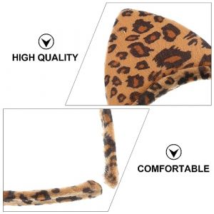 CALLARON 4 Pièces Bandeaux Animaux Peluche Oreilles de Chat Tigre et Girafe pour Accessoires Cosplay Fête (Raindrops On Roof, neuf)