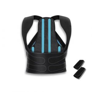 NP'MEDICAL &reg; Correcteur de posture homme et femme | Redresseur de dos avec ceinture lombaire dorsale | Soulage les douleurs et redresse dos | Orth&egrave;se maintien du dos, du cou et des &eacute;paules (S) (NP'MEDICAL&reg;, neuf)