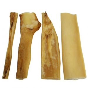 GUSTO PETS Peau de Vache pour Chiens - Dur Dur Naturel, 100% Boeuf, Friandise &agrave; m&acirc;cher longue dur&eacute;e, sans c&eacute;r&eacute;ales ni additifs, Aliments compl&eacute;mentaires sains pour chiens de toutes races, 80g (GUSTO PETS, neuf)