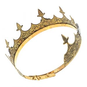 NOLITOY Couronne de Prince en Alliage Dor&eacute; Ancien T&ecirc;te D&rsquo;Aigle, Taille, Accessoire de Costume pour Hommes, pour Anniversaire, Mariage, Bal et Cosplay, Couronne D&rsquo;Anniversaire &Eacute;l&eacute;gante et (shanjingfen, neuf)